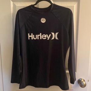 Hurley Signature Rash Guard Navy Size 2X
